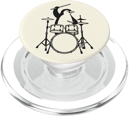 Lustiger Pinguin-Schlagzeuger, Schlagzeug, Musikliebhaber, Jungen und Mädchen PopSockets PopGrip für MagSafe Lustiger Pinguin-Schlagzeuger, Schlagzeug, Musikliebhaber, Jungen und Mädchen PopSockets PopGrip für MagSafe von ANIMALDRUMSNROLL