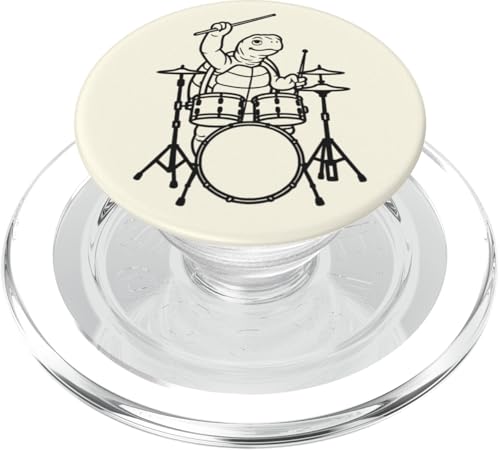 Lustiger Schildkröten-Schlagzeuger, Schlagzeuger, Musikliebhaber, Jungen und Mädchen PopSockets PopGrip für MagSafe Lustiger Schildkröten-Schlagzeuger, Schlagzeuger, Musikliebhaber, Jungen und Mädchen PopSockets PopGrip für MagSafe von ANIMALDRUMSNROLL