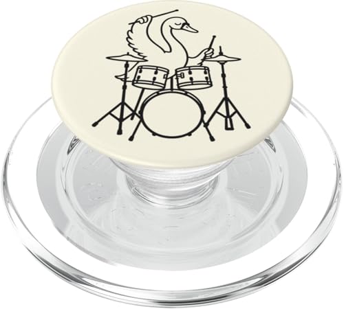 Lustiger Schwan, Schlagzeuger, Schlagzeug, Musikliebhaber, Jungen und Mädchen PopSockets PopGrip für MagSafe Lustiger Schwan, Schlagzeuger, Schlagzeug, Musikliebhaber, Jungen und Mädchen PopSockets PopGrip für MagSafe von ANIMALDRUMSNROLL
