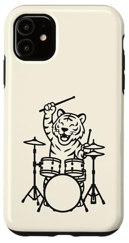 Lustiger Tiger, Schlagzeuger, Schlagzeug, Musikliebhaber, Jungen und Mädchen Hülle für iPhone 11 Lustiger Tiger, Schlagzeuger, Schlagzeug, Musikliebhaber, Jungen und Mädchen Hülle für iPhone 11 von ANIMALDRUMSNROLL