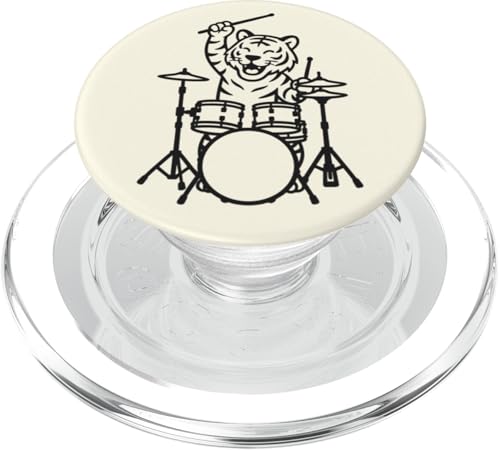 Lustiger Tiger, Schlagzeuger, Schlagzeug, Musikliebhaber, Jungen und Mädchen PopSockets PopGrip für MagSafe Lustiger Tiger, Schlagzeuger, Schlagzeug, Musikliebhaber, Jungen und Mädchen PopSockets PopGrip für MagSafe von ANIMALDRUMSNROLL