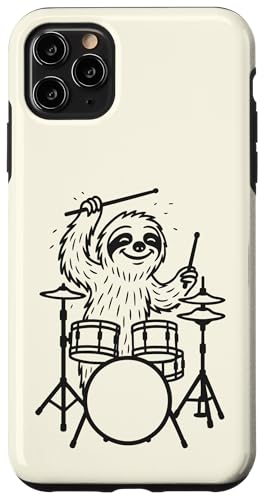 Lustiges Faultier Schlagzeug Schlagzeug Musikliebhaber Jungen Mädchen Hülle für iPhone 11 Pro Max Lustiges Faultier Schlagzeug Schlagzeug Musikliebhaber Jungen Mädchen Hülle für iPhone 11 Pro Max von ANIMALDRUMSNROLL