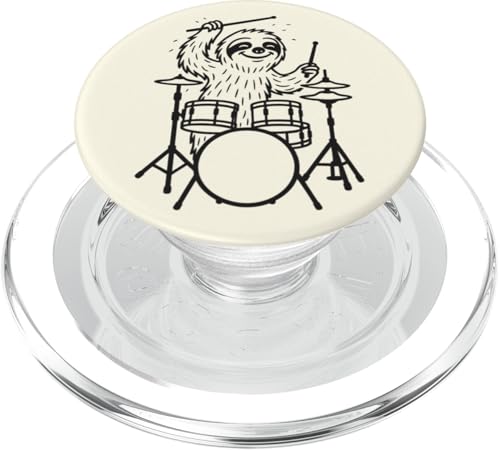 Lustiges Faultier Schlagzeug Schlagzeug Musikliebhaber Jungen Mädchen PopSockets PopGrip für MagSafe Lustiges Faultier Schlagzeug Schlagzeug Musikliebhaber Jungen Mädchen PopSockets PopGrip für MagSafe von ANIMALDRUMSNROLL