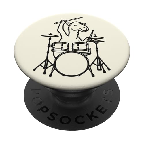 Lustiges Kamel-Trommel-Trommeln, Musikliebhaber, Jungen und Mädchen PopSockets Klebender PopGrip Lustiges Kamel-Trommel-Trommeln, Musikliebhaber, Jungen und Mädchen PopSockets Klebender PopGrip von ANIMALDRUMSNROLL