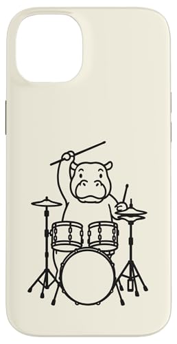 Lustiges Nilpferd Schlagzeuger Drumming Musikliebhaber Jungen Mädchen Hülle für iPhone 14 Plus Lustiges Nilpferd Schlagzeuger Drumming Musikliebhaber Jungen Mädchen Hülle für iPhone 14 Plus von ANIMALDRUMSNROLL
