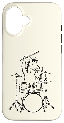 Lustiges Pferd, Schlagzeuger, Schlagzeug, Musikliebhaber, Jungen und Mädchen Hülle für iPhone 16 Lustiges Pferd, Schlagzeuger, Schlagzeug, Musikliebhaber, Jungen und Mädchen Hülle für iPhone 16 von ANIMALDRUMSNROLL