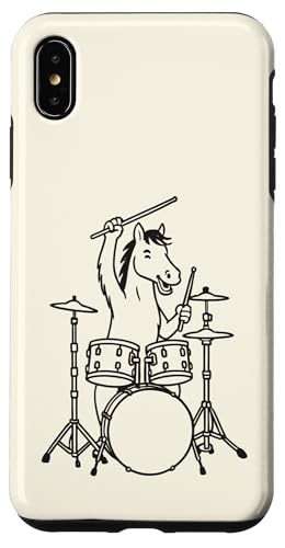 Lustiges Pferd, Schlagzeuger, Schlagzeug, Musikliebhaber, Jungen und Mädchen Hülle für iPhone XS Max Lustiges Pferd, Schlagzeuger, Schlagzeug, Musikliebhaber, Jungen und Mädchen Hülle für iPhone XS Max von ANIMALDRUMSNROLL