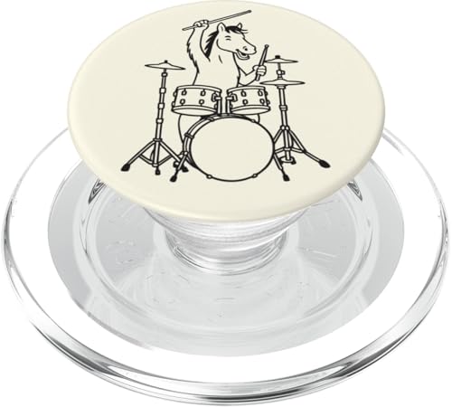 Lustiges Pferd, Schlagzeuger, Schlagzeug, Musikliebhaber, Jungen und Mädchen PopSockets PopGrip für MagSafe Lustiges Pferd, Schlagzeuger, Schlagzeug, Musikliebhaber, Jungen und Mädchen PopSockets PopGrip für MagSafe von ANIMALDRUMSNROLL