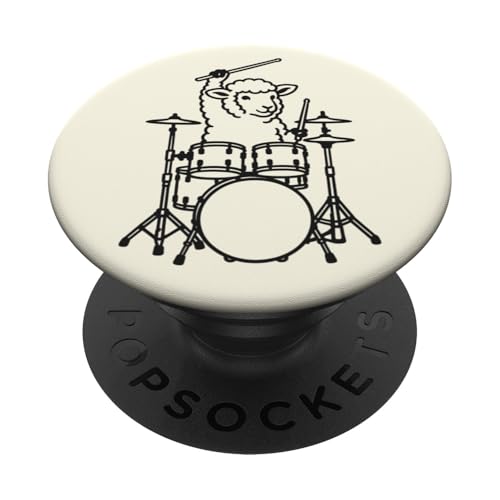 Lustiges Schaf, Schlagzeuger, Schlagzeug, Musikliebhaber, Jungen und Mädchen PopSockets Klebender PopGrip Lustiges Schaf, Schlagzeuger, Schlagzeug, Musikliebhaber, Jungen und Mädchen PopSockets Klebender PopGrip von ANIMALDRUMSNROLL