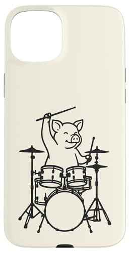 Lustiges Schwein, Schlagzeuger, Schlagzeug, Musikliebhaber, Jungen und Mädchen Hülle für iPhone 15 Plus Lustiges Schwein, Schlagzeuger, Schlagzeug, Musikliebhaber, Jungen und Mädchen Hülle für iPhone 15 Plus von ANIMALDRUMSNROLL