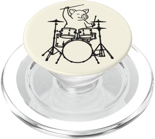 Lustiges Schwein, Schlagzeuger, Schlagzeug, Musikliebhaber, Jungen und Mädchen PopSockets PopGrip für MagSafe Lustiges Schwein, Schlagzeuger, Schlagzeug, Musikliebhaber, Jungen und Mädchen PopSockets PopGrip für MagSafe von ANIMALDRUMSNROLL