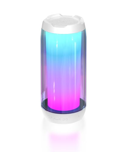 ANKA Bluetooth Lautsprecher Tragbarer, kabelloser Lautsprecher Bass mit Lichtern Bluetooth 5.3 für Outdoor Reisen Zuhause Garten Party Weiß ANKA Bluetooth Lautsprecher Tragbarer, kabelloser Lautsprecher Bass mit Lichtern Bluetooth 5.3 für Outdoor Reisen Zuhause Garten Party Weiß von ANKA