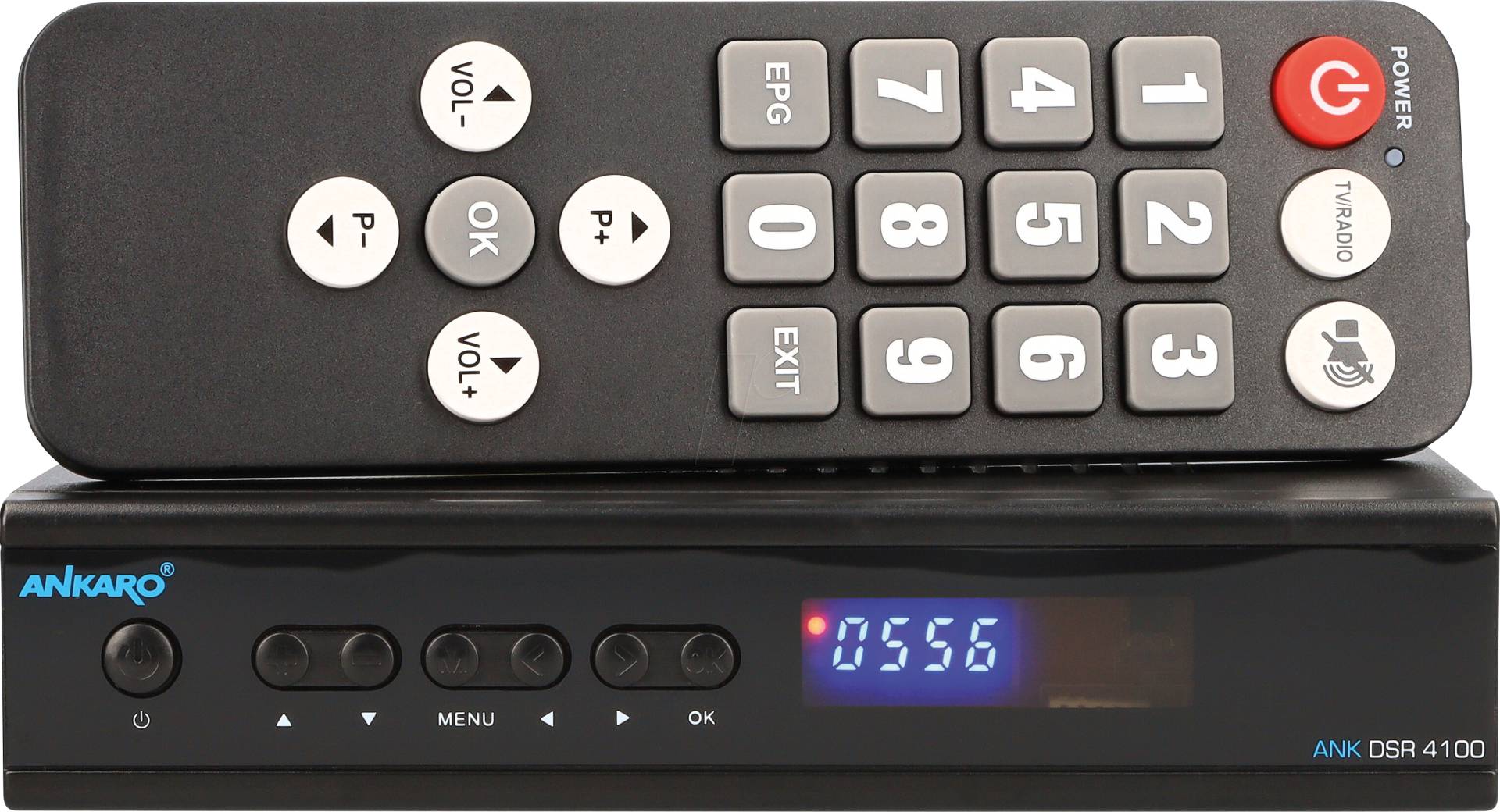 ANK DSR 4100 PVR - Receiver, DVB-S2, 1080p, DSR 4100 mit PVR von ANKARO