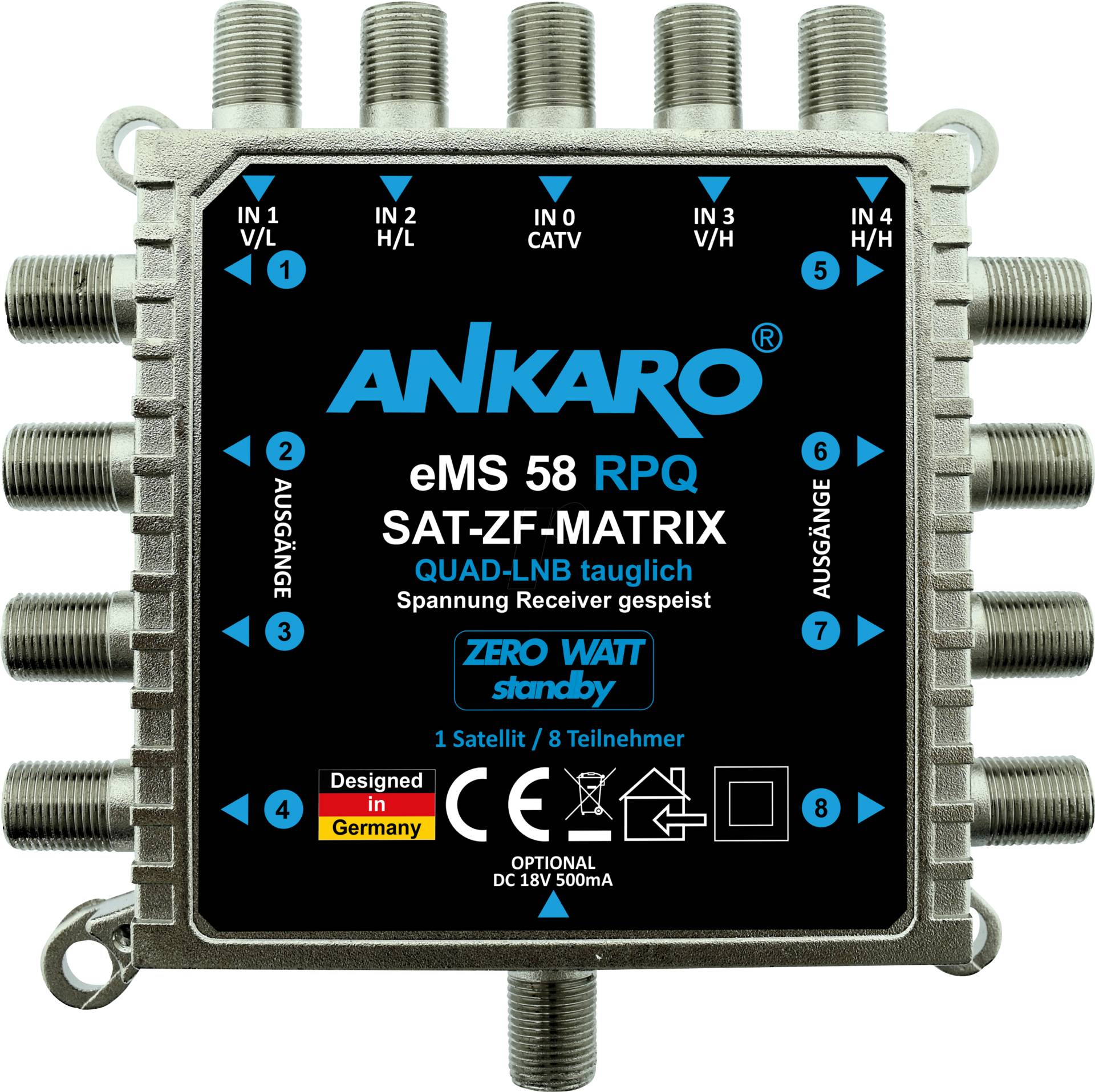 ANK EMS 58 RPQ - Mutlischalter 4 in 8, quad von ANKARO