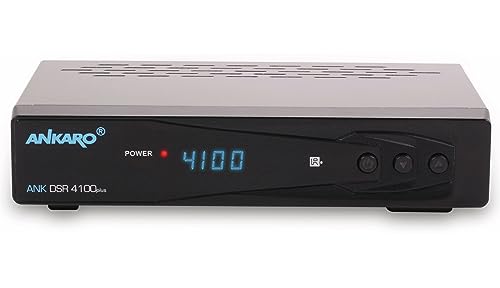 ANKARO DSR 4100 Plus HD HDTV digitaler Satelliten-Receiver (HDTV, DVB-S/S2, SAT, HDMI, SCART, 1x USB 2.0, Easyfind, Full HD 1080p) [vorprogrammiert für Astra Hotbird] – schwarz von ANKARO