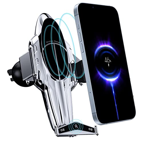 Handyhalterung Auto mit Ladefunktion, 15W Qi Fast Wireless Charger Lüftung Smartphone Halterung 360°Drehbar Induktive Ladestation Fast Kabelloses Ladegerät mit Kabelgebundener Ladeanschluss Handyhalterung Auto mit Ladefunktion, 15W Qi Fast Wireless Charger Lüftung Smartphone Halterung 360°Drehbar Induktive Ladestation Fast Kabelloses Ladegerät mit Kabelgebundener Ladeanschluss von ANKBOY