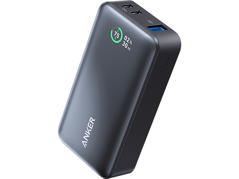 ANKER 533 PowerCore mit Power Delivery Technologie (PD 30Wmax. Leistung) Powerbank 10000 mAh Schwarz von ANKER