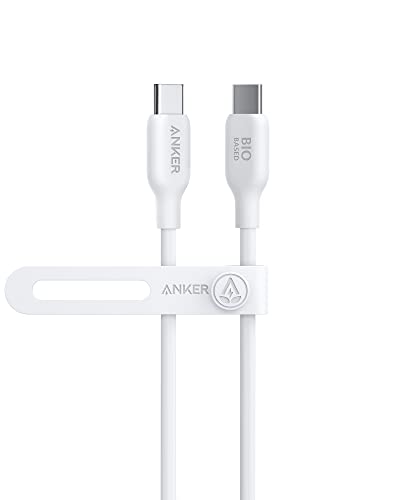 ANKER 543 USB C auf USB C Kabel (240W, 90cm), USB 2.0 Bio-Kabel, Kompatibel mit iPhone 15/15Pro/15Plus/15ProMax, MacBook Pro 2020, iPad Pro 2020, iPad Air 4, Samsung Galaxy S23, und mehr (Aurora) von ANKER