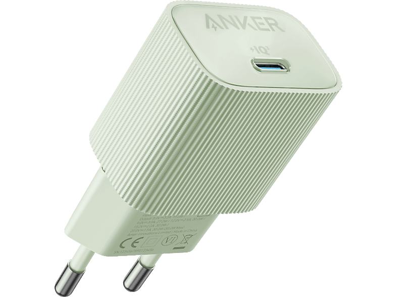 ANKER Nano 4 Wall Charger Schnellladegerät Universal 30 W, Green von ANKER