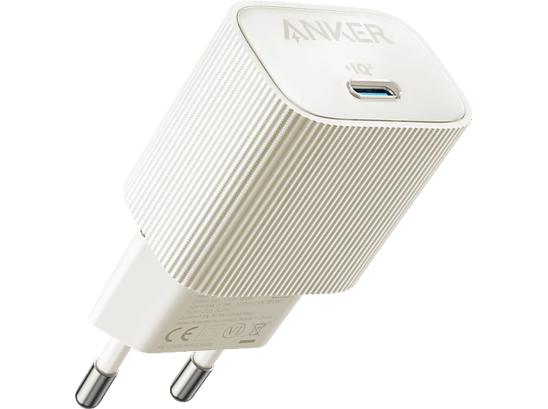 ANKER Nano 4 Wall Charger Schnellladegerät Universal 30 W, White von ANKER