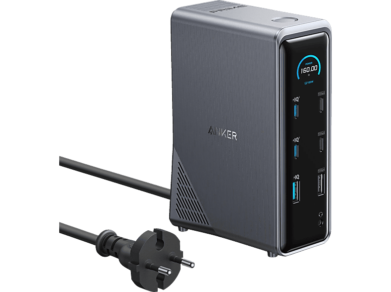 ANKER Prime Ladedock (14-in-1), Dockingstation, Silber von ANKER