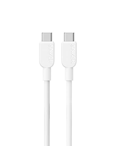 ANKER USB C Kabel 60W, 310 USB C auf USB C Kabel (0,9m), (60W/3A) USB C Schnellladekabel für iPhone 15/15Pro, Samsung Galaxy S23, iPad Pro 2021, iPad Mini 6, iPad Air 4, MacBook Pro von ANKER