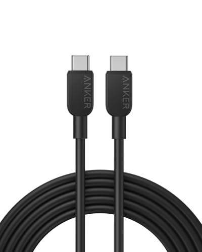 ANKER USB auf C Kabel, 310 USB C auf USB C Kabel (3m), (60W/3A) USB C Schnellladekabel für iPhone 15/15Pro, Samsung Galaxy S23, iPad Pro 2021, iPad Mini 6, iPad Air 4, MacBook Pro 2020 (USB 2.0) von ANKER