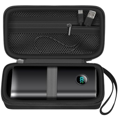ANKHOH Schutzhülle für Loveledi Powerbank, tragbares Ladegerät, 40000 mAh, schützende Reise-Aufbewahrungstasche für Ladekabel, nur Tasche (schwarz) von ANKHOH