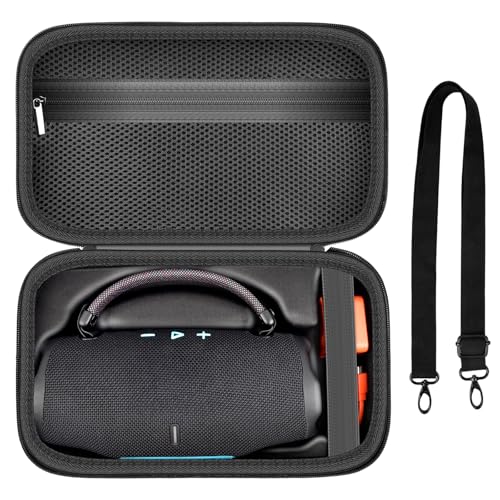 Schutzhülle für JBL Charge 6 Tragbarer Bluetooth-Lautsprecher, wasserdichte Lautsprecherhülle mit verstellbarem Schultergurt, harte Reise-Aufbewahrungshalter mit Innentaschen zum Aufladen von Zubehör Schutzhülle für JBL Charge 6 Tragbarer Bluetooth-Lautsprecher, wasserdichte Lautsprecherhülle mit verstellbarem Schultergurt, harte Reise-Aufbewahrungshalter mit Innentaschen zum Aufladen von Zubehör von ANKHOH