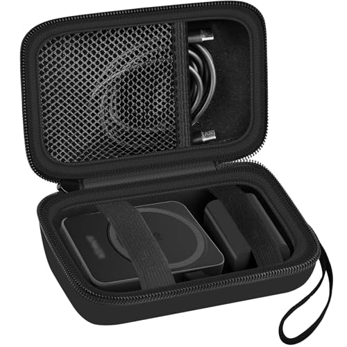 Tasche für Anker MagGo 3-in-1 für Orshinal für ER-ESTAVEL Ladestation, MagSafe kabellose Powerbank-Ständer, zusammenklappbare magnetische Aufbewahrungstasche für Adapter, nur Box (Schwarz) ​ von ANKHOH