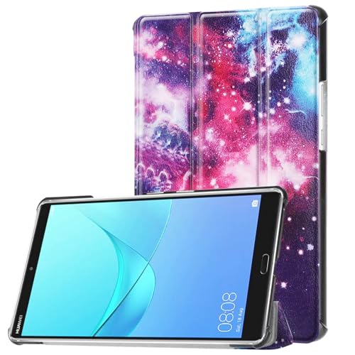 Schutzhülle für Huawei MediaPad M5 8,4 Zoll SHT-AL09 SHT-W09 Tablet Cover für Huawei MediaPad M5 Smart Slim Light Hard Shell Trifold Stand Cover für Huawei MediaPad M5 Cover mit Auto Sleep-Wake (YHX) von ANKILVAIXY