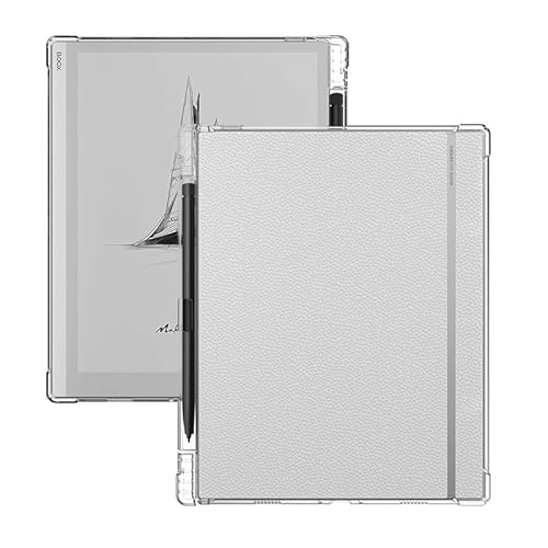 Schutzhülle für Onyx Boox Go 10.3 E Ink (2024 veröffentlicht) ePaper Cover Smart Slim Light TPU Transparent Flexible Soft Back Shell Cover mit Stifthalter für Onyx Boox Note X3 Pro 26,2 cm (10,3 Zoll) von ANKILVAIXY