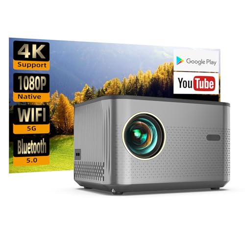 ANKOUJA Beamer, 5G WiFi Bluetooth Beamer 12000 Lumen Full HD 1080P Beamer 4K Video Unterstützt, Heimkino Projektor, Kompatibel mit TV Stick, Smartphone, PS5, Xbox, USB ANKOUJA Beamer, 5G WiFi Bluetooth Beamer 12000 Lumen Full HD 1080P Beamer 4K Video Unterstützt, Heimkino Projektor, Kompatibel mit TV Stick, Smartphone, PS5, Xbox, USB von ANKOUJA