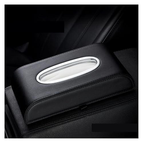 ANKOULA Universal Organizer Auto Abdeckung Armlehne Typ Leder Tissue Box Hause Tragbare(Black) von ANKOULA