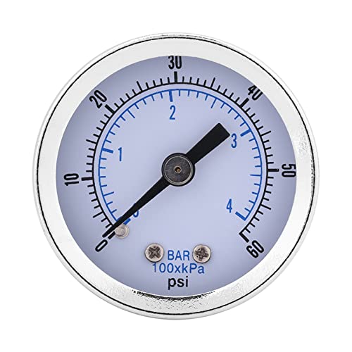 ANKROYU Mini Messing Manometer, 0–60 Psi / 0–4 Bar Druckluft Messgerät, Kraftstoff Messgerät, Lötbares Messgerät, für Kraftstoff Luft Öl Oder Wasser, mit 1/8 Zoll NPT Gewinde ANKROYU Mini Messing Manometer, 0–60 Psi / 0–4 Bar Druckluft Messgerät, Kraftstoff Messgerät, Lötbares Messgerät, für Kraftstoff Luft Öl Oder Wasser, mit 1/8 Zoll NPT Gewinde von ANKROYU