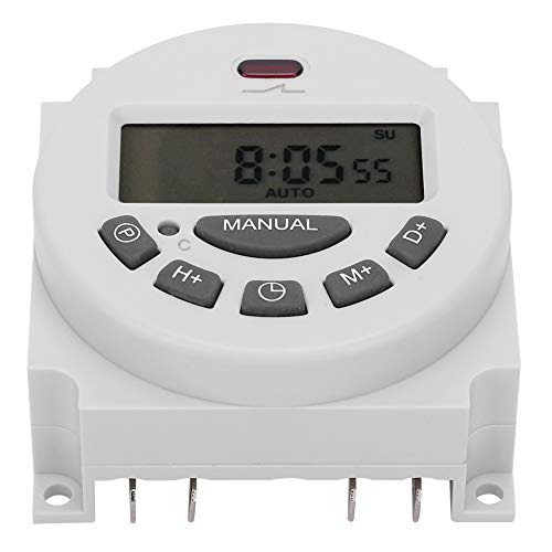 ANKROYU CN101A Digitaler Zeitschalter, ABS -Programmiererschalter, LCD -Anzeige -Timer -Steuerungsschalter, Micro -Computer -Elektronen -Timer für die Heimautomatisierung von ANKROYU