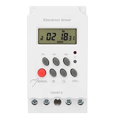 ANKROYU KG316T II Digitaler Zeitschalter, ABS -Timer -Steuerschalter, Micro -Computer -Elektronen -Timer mit LCD -Display, Timerschalter für Straßenbeleuchtung von ANKROYU