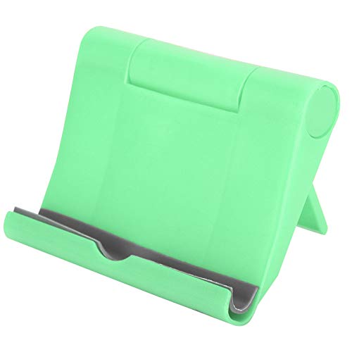ANKROYU Tragbarer Handy-Ständer, Faltbarer Desktop-Telefonständer, Kompakter Taschenformat-Handyhalter mit verstellbarem Betrachtungswinkel, kompatibel mit Smartphones und Tablets(Green) von ANKROYU