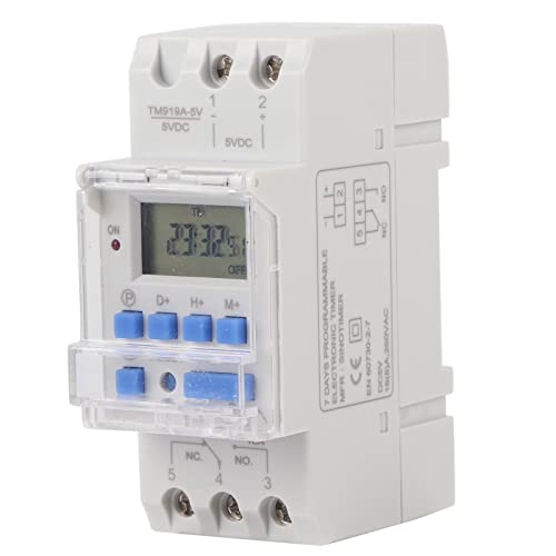 ANKROYU Wöchentlicher Timerschalter, LCD -Anzeige -Timer -Steuerschalter, programmierbarer Timerschalter mit Countdown -Funktion, Timer -Relaisschalter für den Haushalt von ANKROYU
