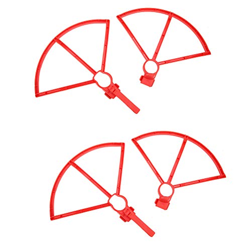 Drohne Ersatzteile Propeller Beschützer Blattschutzkreis kompatibel mit Hubsan Zino H117S Langlebiges Schnellfreisetzungsdesign mit Ständer faltbarem Leichter PC -Material Rot (Rot) von ANKROYU
