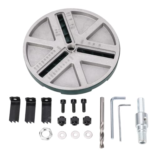 Einstellbarer Lochsägewerkzeug Multifunktional einstellbare Stanzsäge präziser Bohrungen für Holzbearbeitungsbauprojekte Aluminiumlegierung ABS -Material 45 130 mm Durchmesser von ANKROYU
