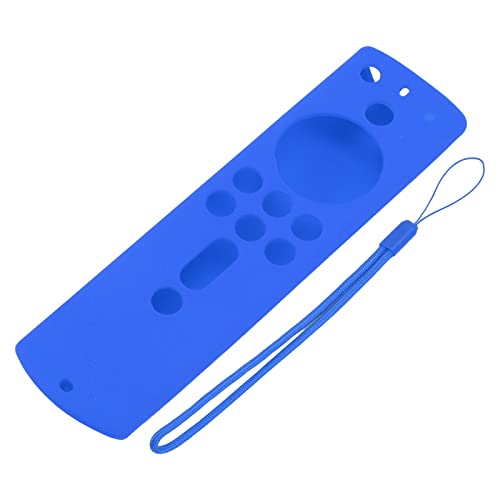 Fernbedienung Silikonfall Schockdes Anti -Schlupf -Schutzschutz für Fire TV Stick 4k 2018 Fern -Weichhautfreundlicher Material präzise Ausschnitte langlebiger Design (Blau) von ANKROYU