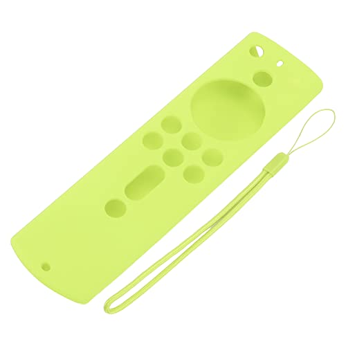 Fernbedienung Silikonfall Schockdes Anti -Schlupf -Schutzschutz für Fire TV Stick 4k 2018 Fern -Weichhautfreundlicher Material präzise Ausschnitte langlebiger Design (Fluoreszierendes Grün) von ANKROYU