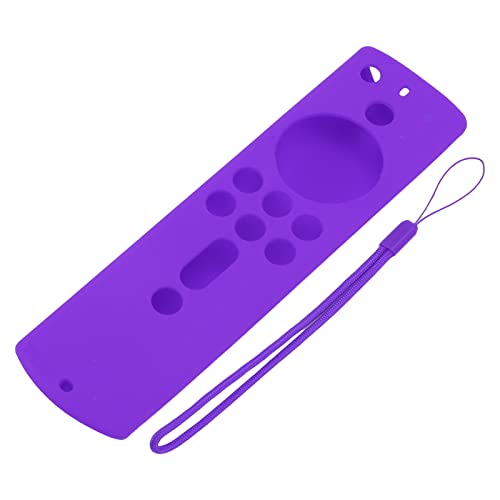 Fernbedienung Silikonfall Schockdes Anti -Schlupf -Schutzschutz für Fire TV Stick 4k 2018 Fern -Weichhautfreundlicher Material präzise Ausschnitte langlebiger Design (Lila) von ANKROYU