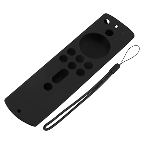 Fernbedienung Silikonfall Schockdes Anti -Schlupf -Schutzschutz für Fire TV Stick 4k 2018 Fern -Weichhautfreundlicher Material präzise Ausschnitte langlebiger Design (Schwarz) von ANKROYU