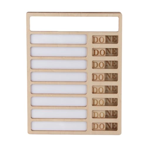 Hölzerne Aufgabe Blühe wiederholbares Schreiben tragbarer täglicher Aufgabe Planungsbehörde für Büro Home Basswood Material 210x162x10 mm von ANKROYU