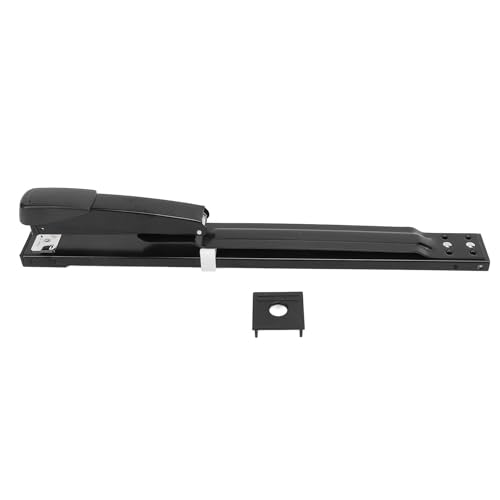 Langstufe Stapler hohe Kapazität verlängertes Arm Design Mühelosen Grundnahrungsmittel für Büro- und Schuldokumente ABS- und Eisenmaterial 390 mm Länge 20 Blätter Kapazität von ANKROYU