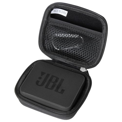 Anleo Hartschalen-Reiseetui für JBL GO2 – Wasserdichter ultra-tragbarer Bluetooth-Lautsprecher (schwarz) von ANLEO