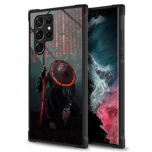 ANLUN STORE Kompatibel mit Samsung Galaxy S23 Ultra Hülle, Samurai Galaxy S23 Ultra Hüllen für Jungen Mann, weiches TPU-Stoßfänger-Design, kratzfest, stoßfest, Schutzhülle für Samsung S23 Ultra Hülle von ANLUN STORE