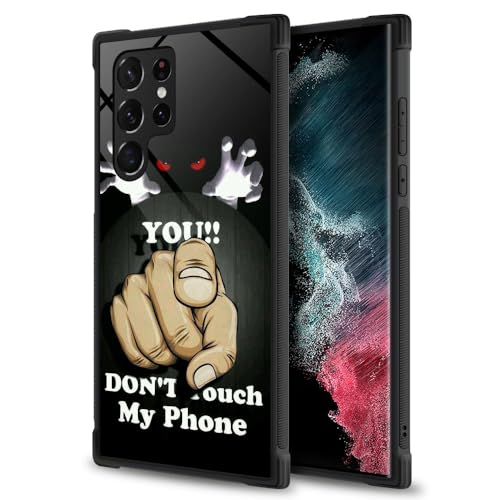 Schutzhülle für Samsung Galaxy S24 Ultra, Sie berühren Mein Handy Nicht, für Jungen und Herren, Kratzfest, stoßfest, 17,5 cm (6,9 Zoll) Schutzhülle für Samsung Galaxy S24 Ultra, Sie berühren Mein Handy Nicht, für Jungen und Herren, Kratzfest, stoßfest, 17,5 cm (6,9 Zoll) von ANLUN STORE